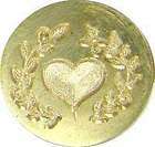 Heart Wreath brass Wax Seal Stamp, hand engraved in South Africa