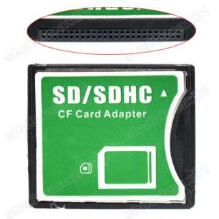 SDHC SD MMC To Compact Flash CF Type II Adapter Reader for Win 2000 XP 