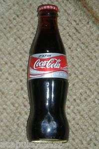 Rare 1961 8 oz Full Glass Mexican Coke Coca Cola Bottle  