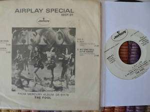 GARAGE/PSYCH 45 rpm EP THE FOOL on MERCURY lb WL PROMO  