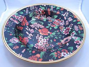   Antique Nevco Flowers Metal Bowl made in Republic of South Africa
