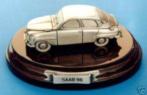 SAAB 96   SOLID BRITISH PEWTER MODEL CAR HANDCRAFTED UK  