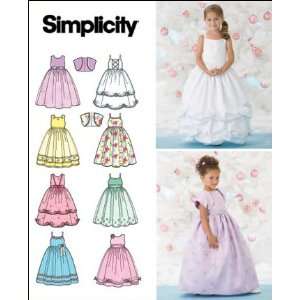 Simplicity Schnittmuster 7108 BB Kinder Kleid & Bolero Gr. 5   8 