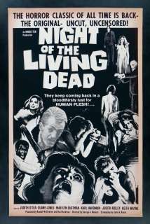 NIGHT OF THE LIVING DEAD * CineMasterpieces 1SH ORIGINAL MOVIE POSTER 