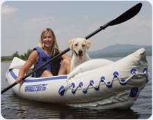   Inflatable Kayak Pro Solo Pkg Sea Eagle 370 Solo Pro Super Sale  