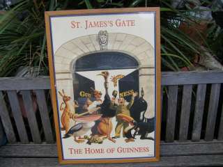 VINTAGE SIGNED NO.14 SERIES GUINNESS BEER ST.JAMES GATE JOHN GILROY 