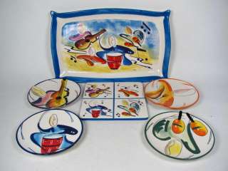 LOT 6 NEW PACIFIC Colorful Dinnerware Serving Pieces  