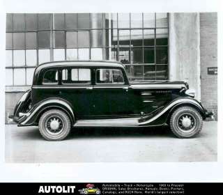 1934 Plymouth PE Deluxe Sedan Factory Photograph  