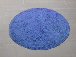 Badvorleger RUND 60x60 cm blau  