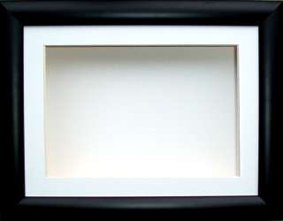 11.5x8.5 Black Frame 3D Box display White Mount Baby Keepsakes 