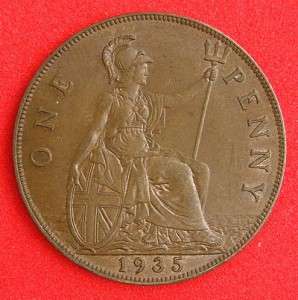 1935   George V   Penny   A/Unc   SN1570  