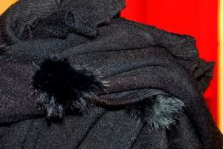 étole écharpe foulard poncho cape angora fourrure lapin élevage T 