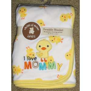  Carters Child of Mine Swaddle Duck Blanket: Baby