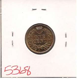 1863 Indian Head Cent GEM BU #5368+  
