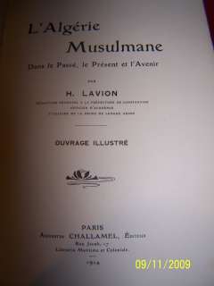   Lalgérie musulmane H. LAVION 1914