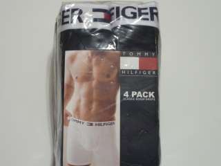 Tommy Hilfiger Mens 4 Pack Athletic Boxer Brief BLACK M L XL  