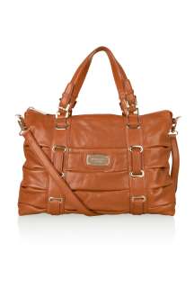 Walnut Ruched Gansevoort Tote by Michael by Michael Kors
