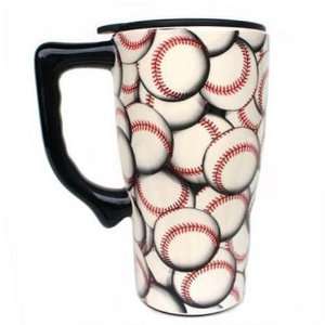  Baseball Ceramic Travel Mug commuter coffee cup