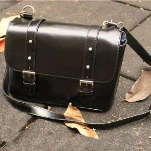   Rivet Shoulder Bag Case Pouch for SLR Camera   Black