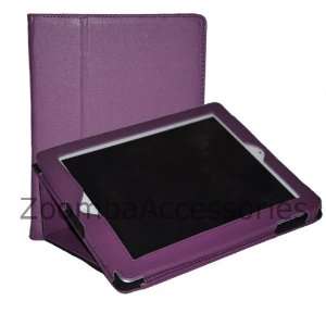  Zoomba iPad 2 Bifold Cover Polyurethane Leather Case Stand 