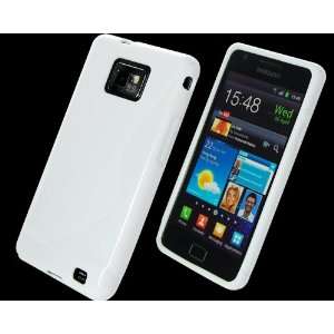  White S Wave TPU Silicone Skin Case Cover for Samsung 
