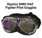 Motorcycle Scooter Moped Helmet Pilot GOGGLES vespa WWII Aviator 