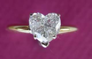 01 CARAT HEART DIAMOND SOLITAIRE ENGAGEMENT RING BUY NOW FOR 