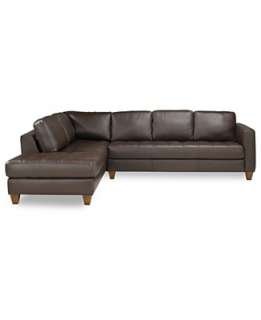Milano 2 Piece Leather Sectional   Sofas & Sectionals Living Room 