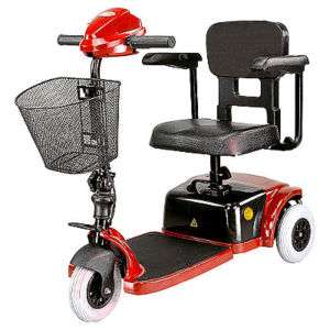 Red 3 Wheel Motorized Electric Wheelchair Scooter Cart  
