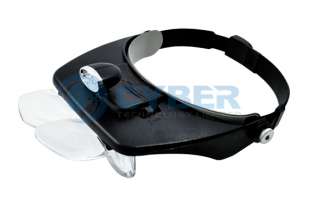   Flashlight Headlamp Magnifying Glass Magnifier 1.2X 1.8X 2.5X 3.5X