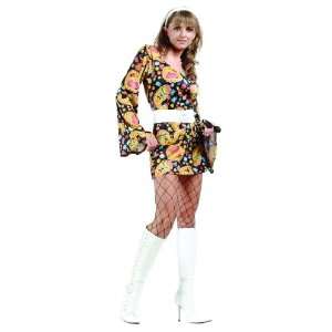 Adult Disco Girl Costume Size Small (2 4) 