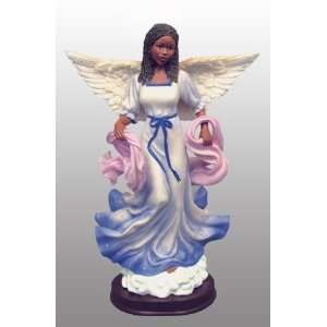  African American Figurine Graceful Angel Tiffany in Blue 