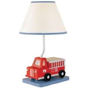  Five Alarm Fire Truck Table Lamp with Night Light: Home 