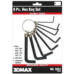  8 Piece Allen Hex Key Wrench Set Case Pack 48: Automotive