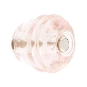  Round Depression Pink Glass Cabinet Knob.: Home 