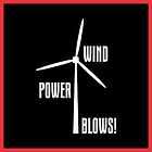 WIND POWER BLOWS Turbine Sticker Decal