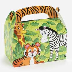 12 Zoo Animal Treat Boxes Birthday Party Favors  
