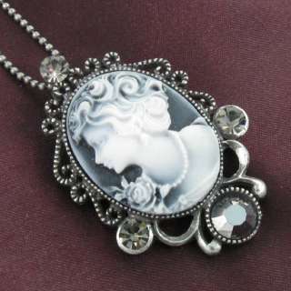 Vintage Antique Design Cameo Pendant Necklace for Brooch Pin Cameo 