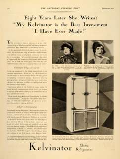   vintage art 1929 ad kelvinator refrigerators electric brine tank