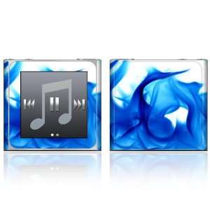  Apple iPod Nano (6th Gen) Skin Decal Sticker   Blue Flame 