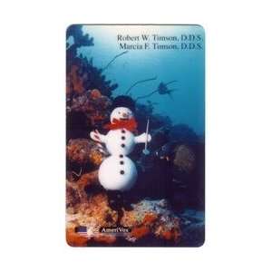   Card 5m Timson, D.D.S. (Snowman Dentist In Salt Water Fish Tank