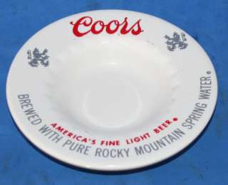 Coors Beer Advertising Ashtrays Barware  