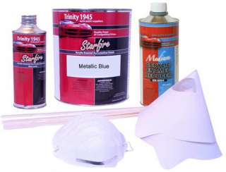 Metallic Blue Acrylic Enamel Auto Paint Kit  