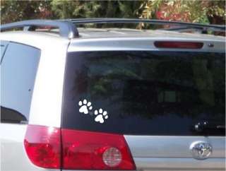 Paw Foot Prints Dog Decal Bumper Sticker Car Window  
