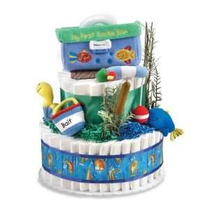   Baby Diaper Cake Baby Gift Basket Baby Shower Centerpiece Baby