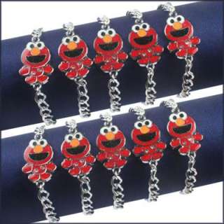 Lot 10pcs Sesame Street Baby Elmo Bracelets GIRL Kids Birthday Party 