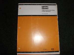 Case 780B/780 B loader backhoe parts catalog manual  