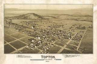  topton berks county pennsylvania 1893 drawn by t m 