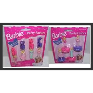 Barbie Doll Set of 2 Party Favors   Stampers & Necklaces 