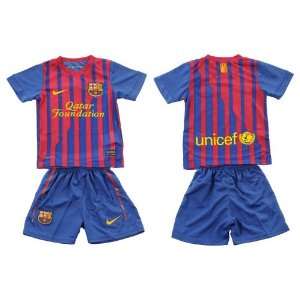  Barcelona 2012 Kids Home Jersey Shirt & Shorts   For Kids 